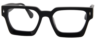 Safari Men Afro Motif Eyeglasses: Sekou - Black - SpecSMART Eye Clinic (Front View)